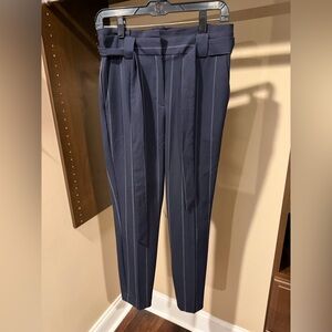 Express Women's Navy Pinstripe Pants